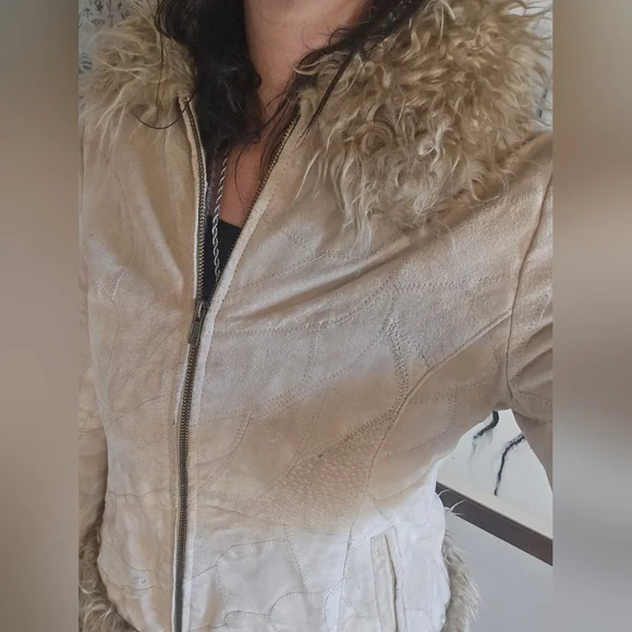 **vintage** Fu3 Cuff Suede Jacket - Picture 2 of 9